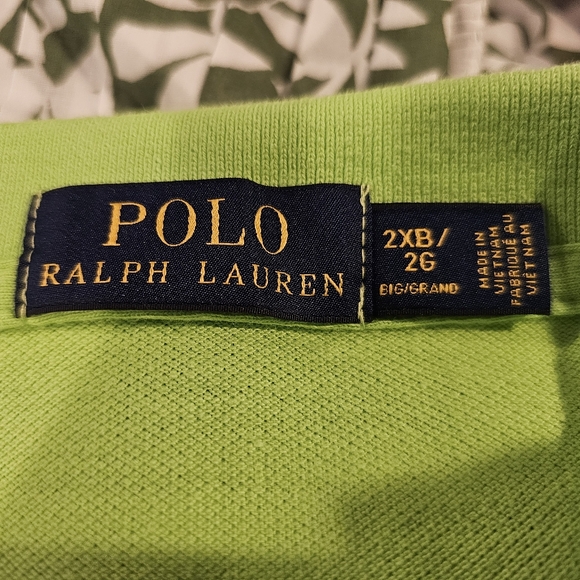 Ralph Lauren Men's Green Polo Shirt Size 2XB - Picture 4 of 5